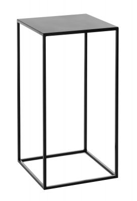 Schwarzer Schönbuch Rack Beistelltisch aus Metall, minimalistisches Design, quadratische Form, moderne Möbel für Wohnzimmer.